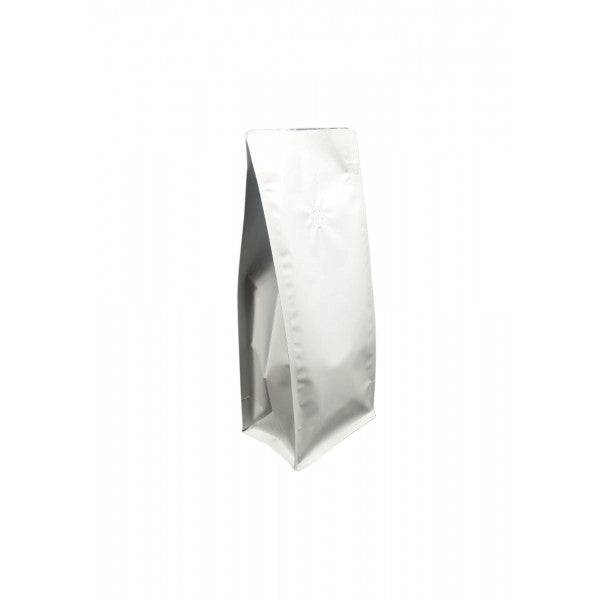 bolsa de cafe blanca 1 kg base plana 