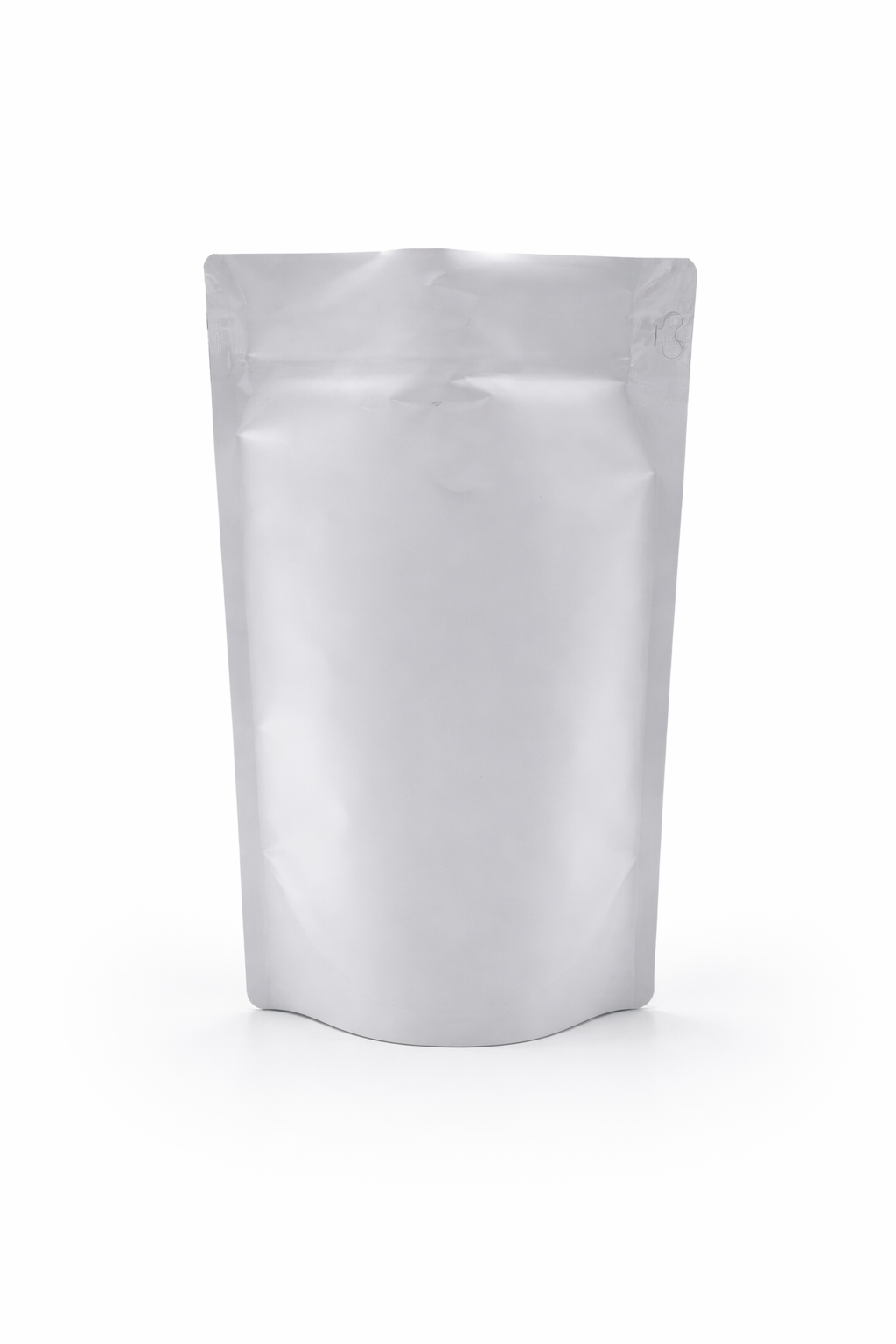 Bolsas para café: Blanco Mate 250g doy pack - Con Aluminio 250ud