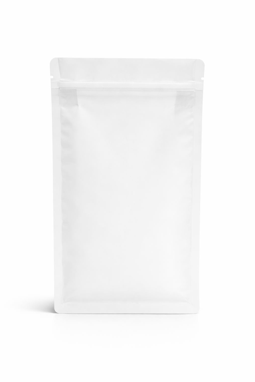 Bolsa reciclable parte delantera para cafe de especialidad.