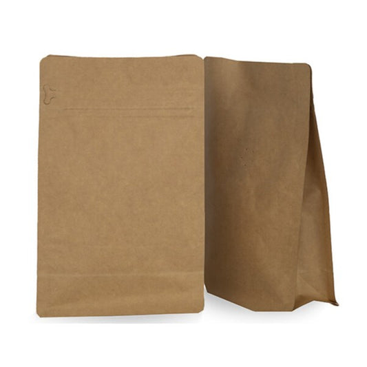 Bolsas para café: Papel Kraft 250g Base Plana - Con Aluminio 250ud