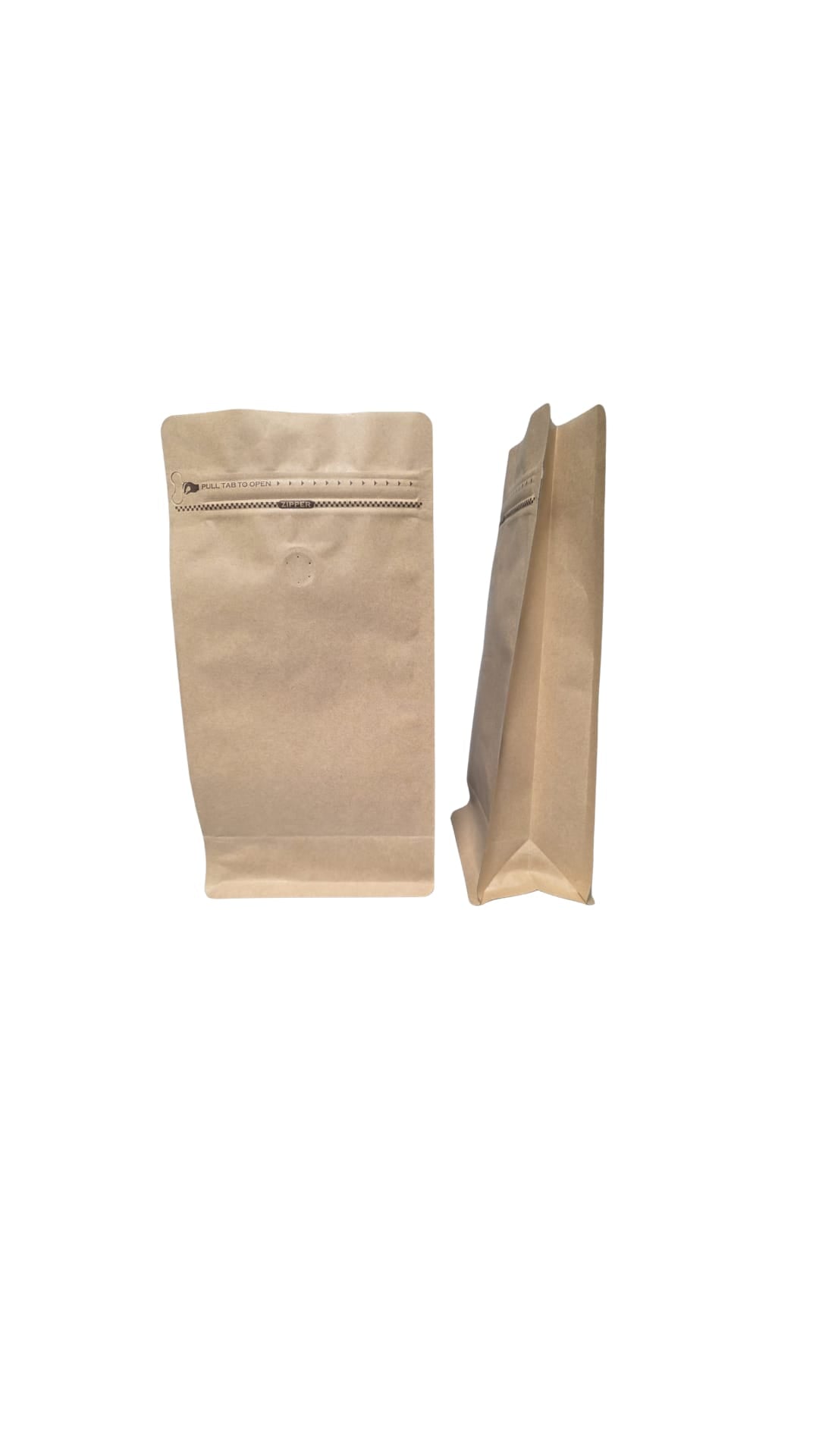 Bolsa para Café de Especialidad 500g: Kraft 250ud Base plana
